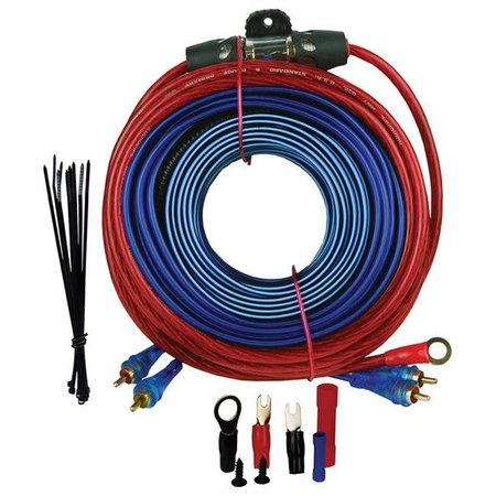 AUDIOPIPE AudioPipe BMS1500SX 8 Gauge Amplifier Wiring Kit 1500W with RCA Cables BMS1500SX